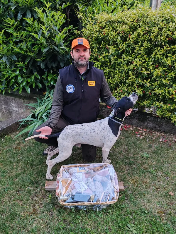 Marco con il suo cane – Marco e il suo Pointer