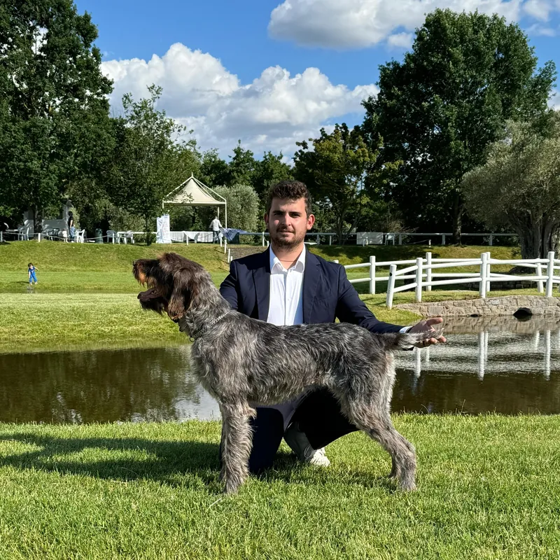 Federico con il suo cane – Federico e Alba ad Arezzo